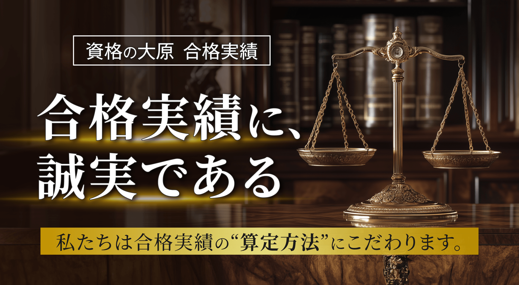 大原の合格実績｜私たちは合格実績の“算定方法”にこだわります。
