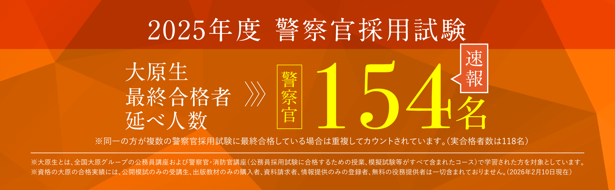 2025年警察官合格実績