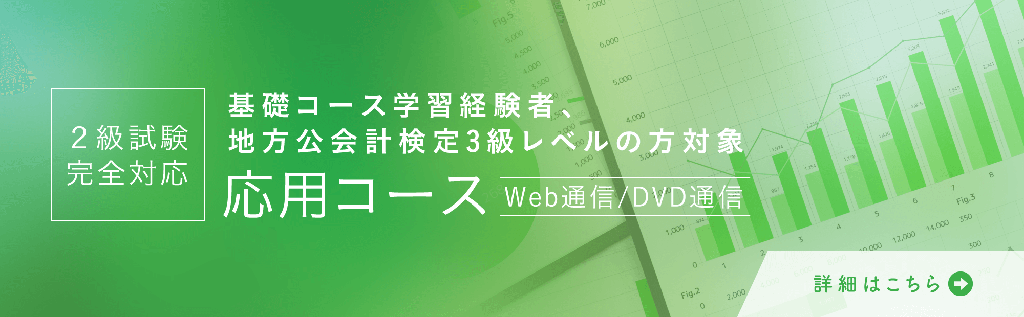 応用コース基礎コース学習経験者、レベルの方対象地方公会計検定3級